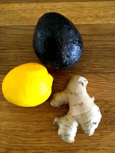 Avokadoröra med ingefära och citron